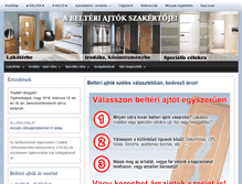 Tablet Screenshot of belteri-ajtok.info
